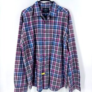 Rodd & Gunn Blue and Pink Casual Button Down Shirt